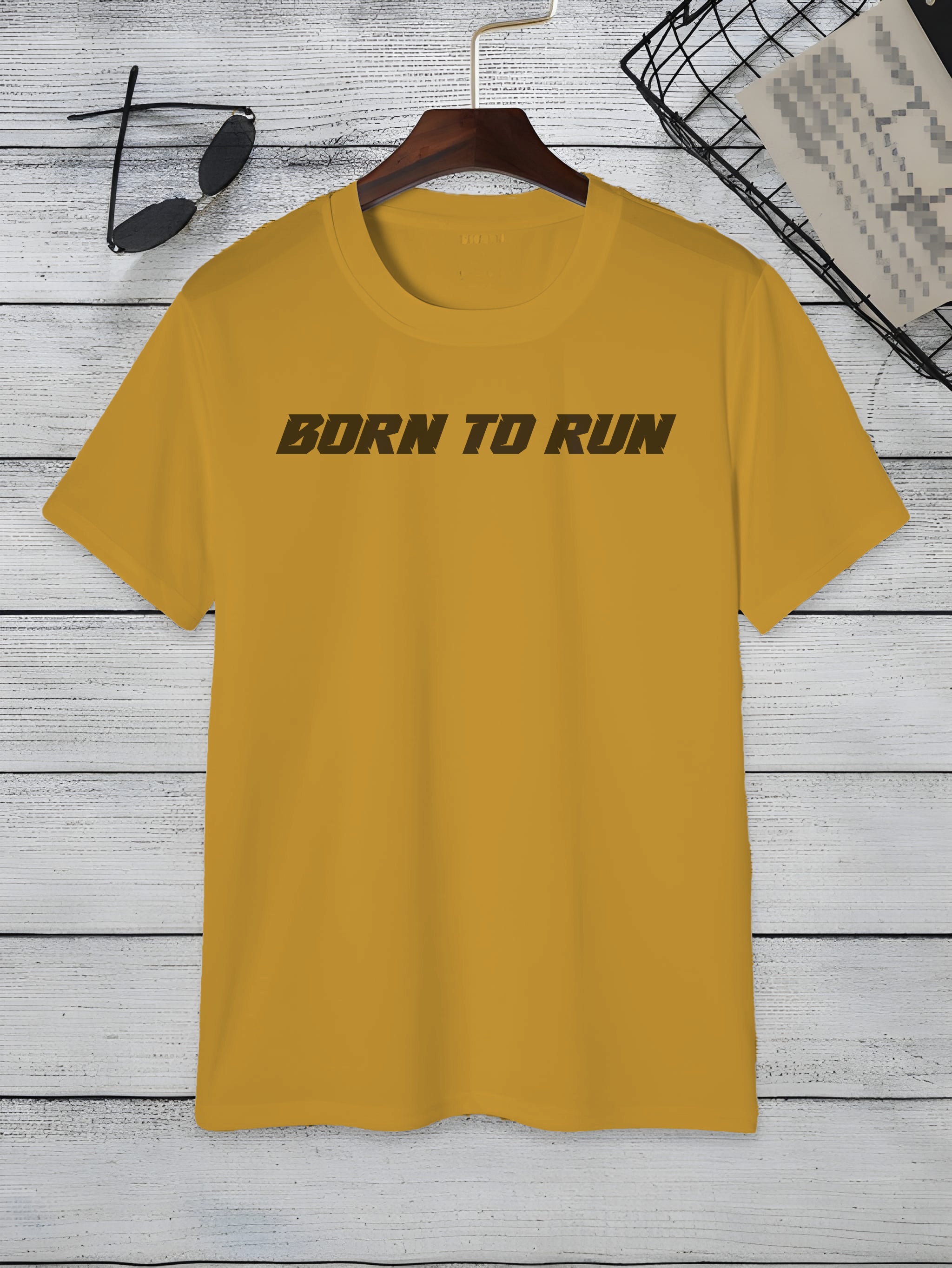 "Born To Run" Slogan Unisex T-Shirt