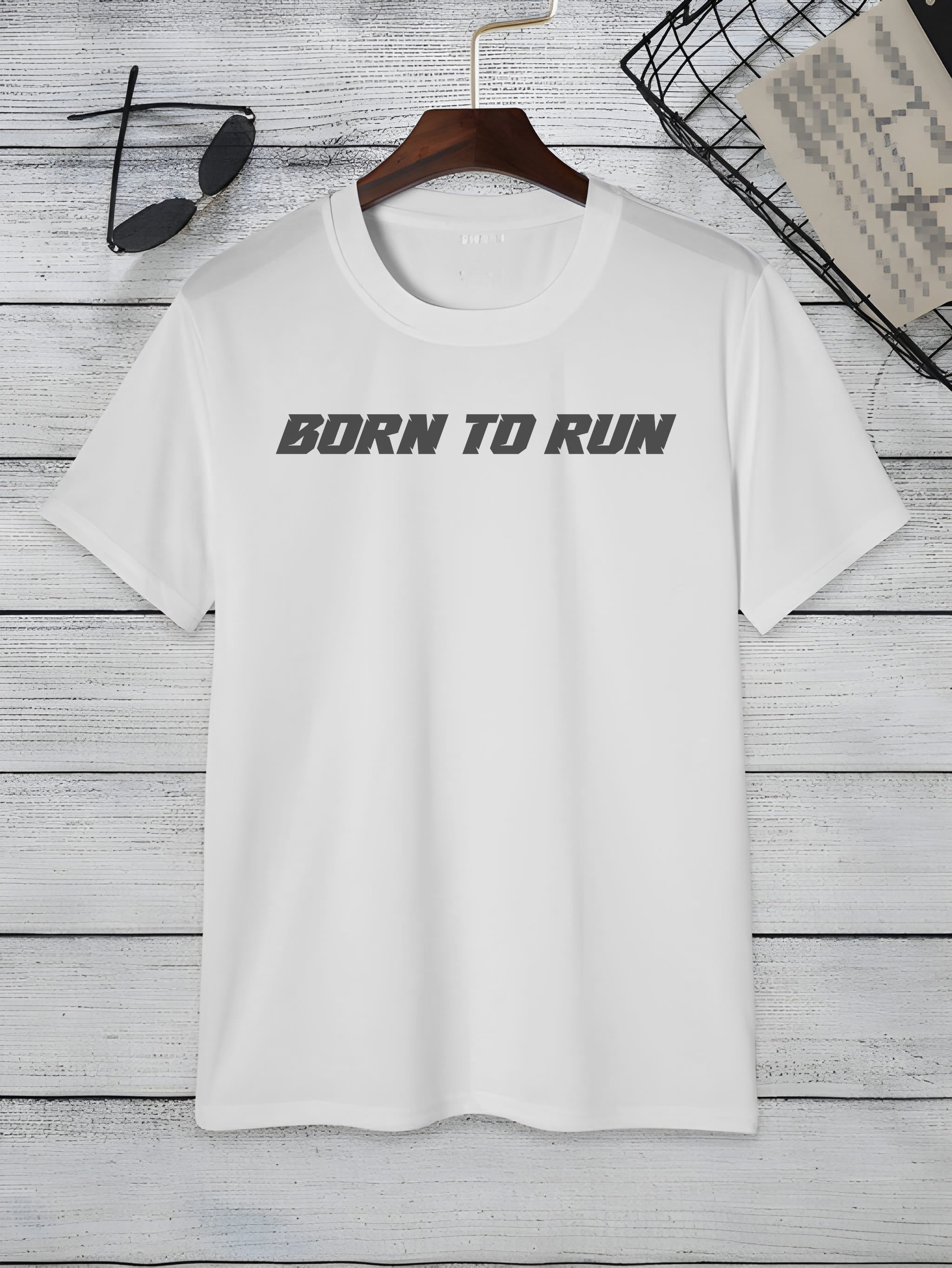 "Born To Run" Slogan Unisex T-Shirt