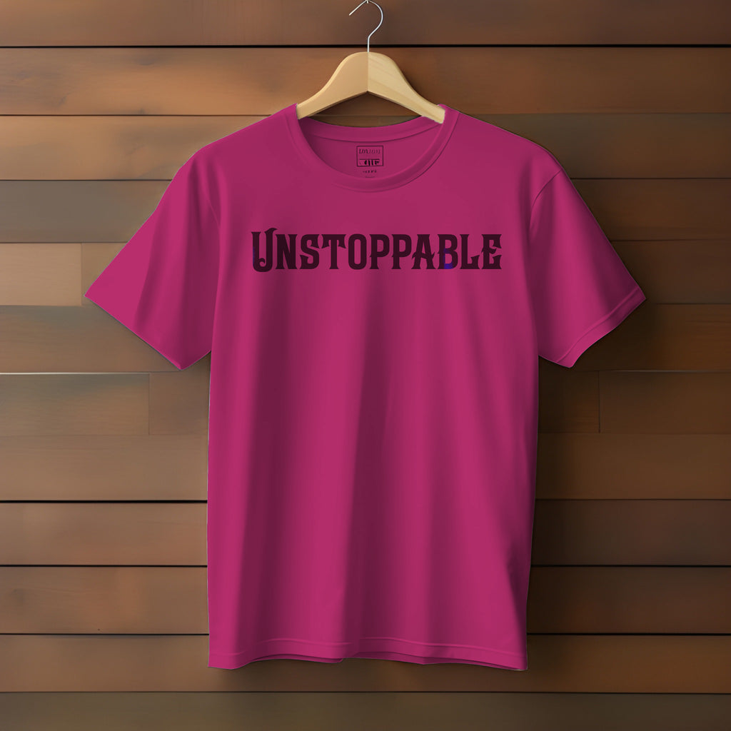 Unisex Unstoppable Slogan T-Shirt