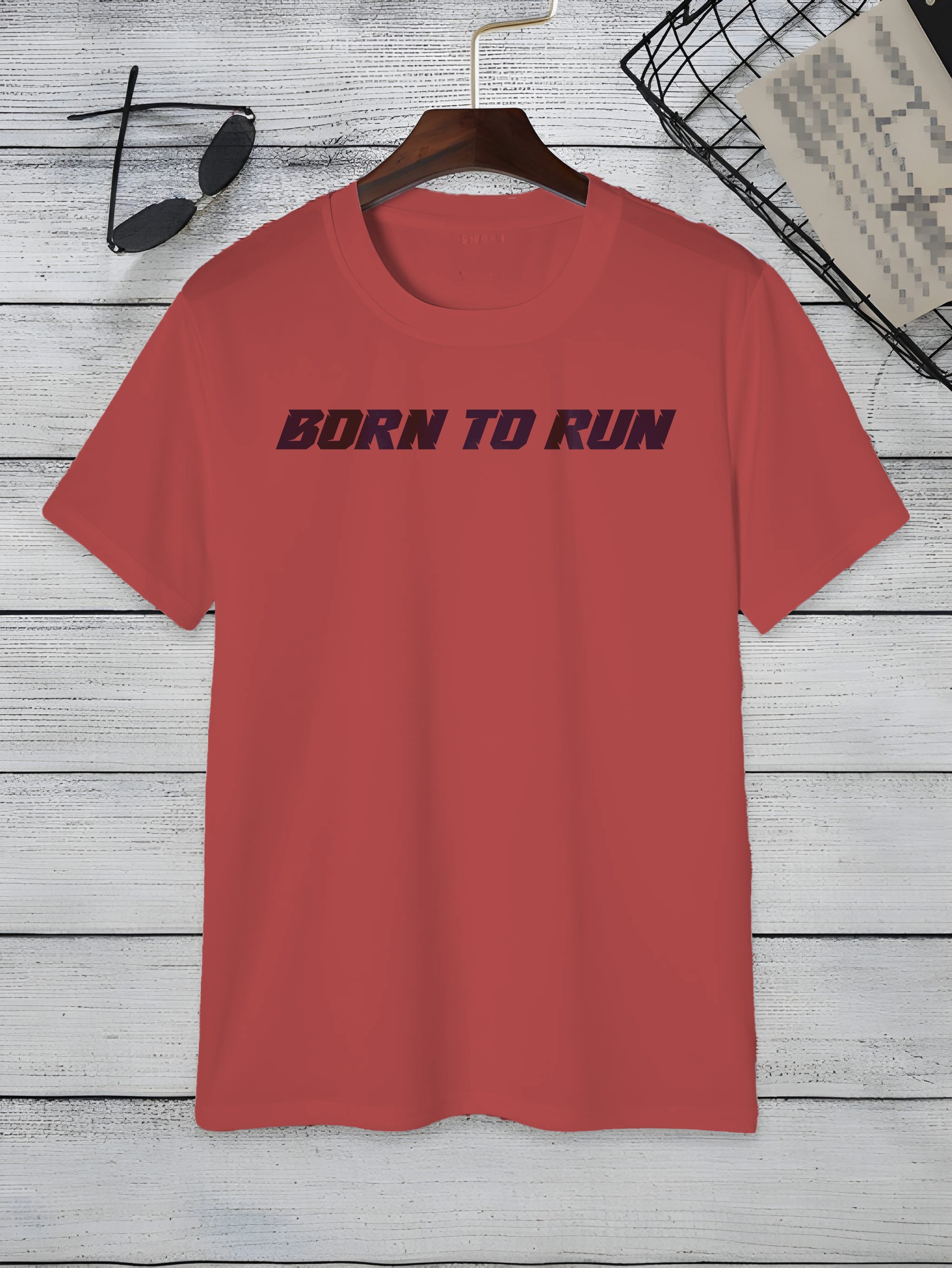 "Born To Run" Slogan Unisex T-Shirt